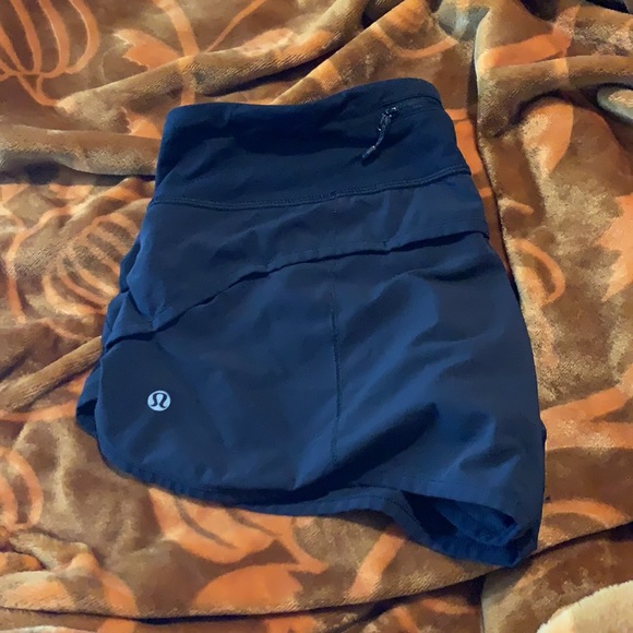 Black lululemon speed shorts - Picture 2 of 2
